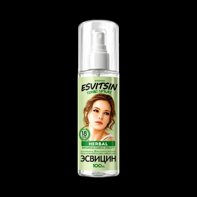 Bylinné tonikum ve spreji pro podporu růstu vlasů Esvitsin - 100 ml - Vitateka