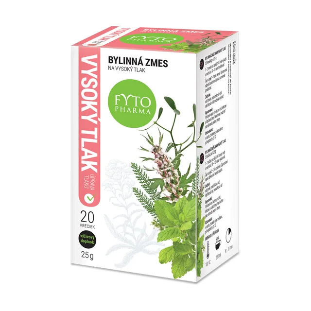 Bylinný čaj na vysoký tlak 20x1.25g Fytopharma