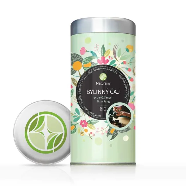 Bylinný čaj pro svěží mysl (Jin a Jang) Naturalis BIO - 50 g