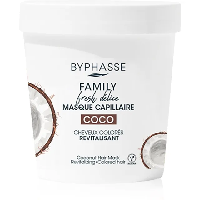 BYPHASSE Coco ošetřující maska pro barvené vlasy 250 ml
