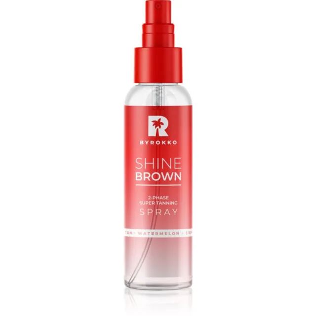 BYROKKO Shine Brown Watermelon přípravek k urychlení a prodloužení opálení ve spreji 104 ml