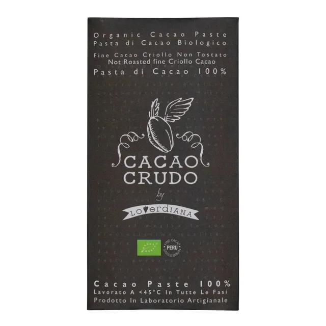Cacao Crudo Raw Hořká čokoláda 100%, BIO, 50 g