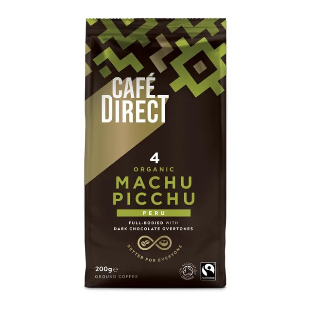 Cafédirect BIO Machu Picchu SCA 82 mletá káva, 200 g