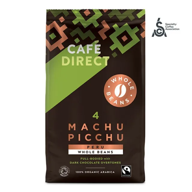 Cafédirect - BIO Machu Picchu SCA 82 zrnková káva, 750g