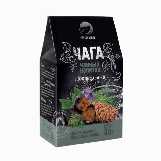 Čaga čaj s cedrovou šiškou a šalvějí - 80 g - Alteya