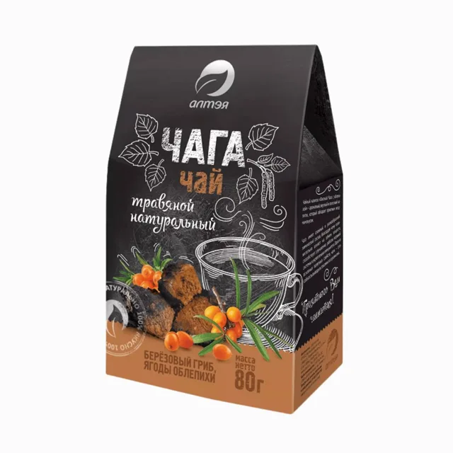 Čaga čaj s rakytníkem sypaný - 80 g - Alteya