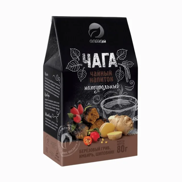 Čaga čaj se zázvorem a šípkem sypaný - 80 g - Alteya