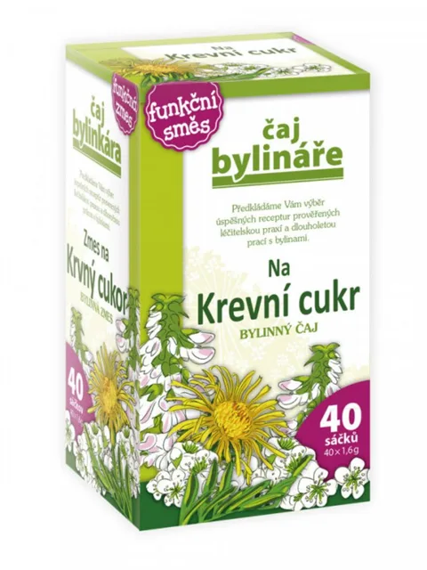 Čaj na krevní cukr Bylinář 40x1,6g