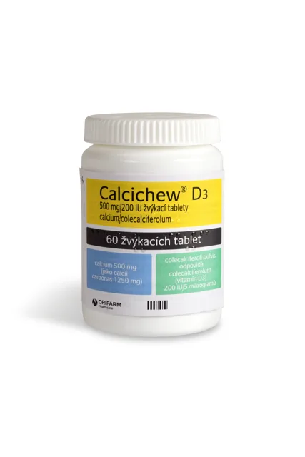 Calcichew D3 500mg/200IU 60 žvýkacích tablet