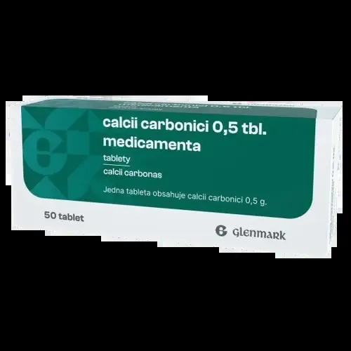 CALCII CARBONICI 0,5 TBL. MEDICAMENTA 0,5G neobalené tablety 50