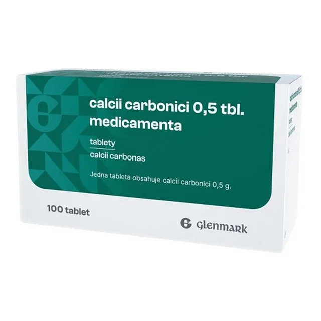 CALCII CARBONICI 0,5 tbl. Medicamenta 100 tablet