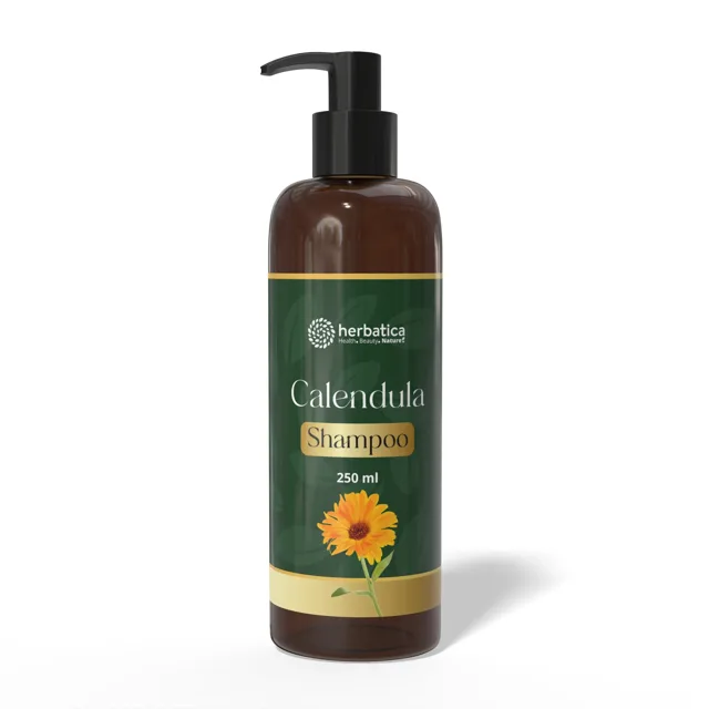 Calendula Shampoo – měsíčkový šampon pro podporu růstu vlasů – 250 ml - Herbatica