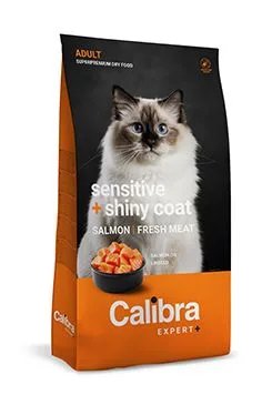 Calibra Cat Expert  Adult Sensitive & Shiny Coat 1,5kg