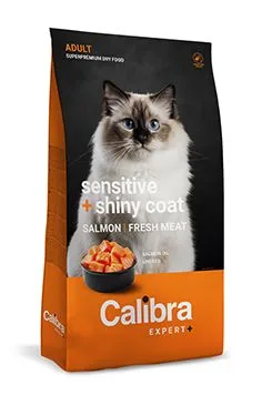 Calibra Cat Expert  Adult Sensitive & Shiny Coat 400g