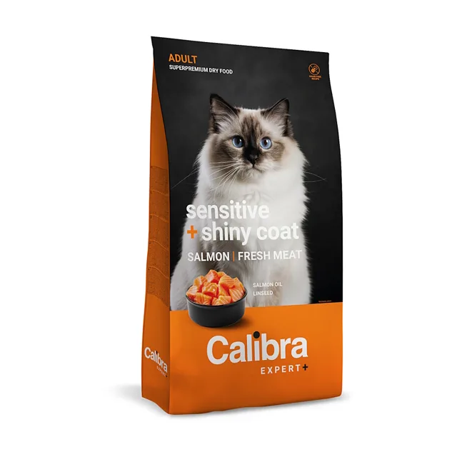 CALIBRA Cat expert+ adult sensitive & shiny coat granule 400 g