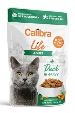 Calibra Cat Life kapsa Adult Duck In Gravy 85g