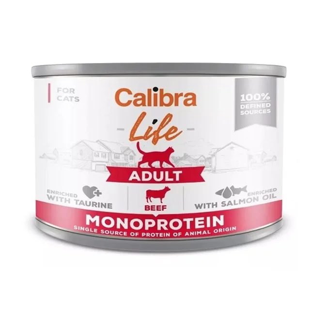 Calibra Cat Life konzerva Adult Beef 200 g | Konzerva pro kočky | P58068
