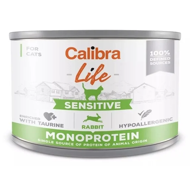 Calibra Cat Life konzerva Sensitive Rabbit Monoprotein 200 g | P58065