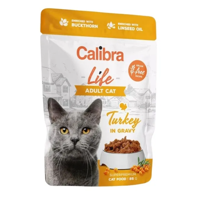 CALIBRA Cat Life Pouch Adult Turkey in gravy 85 g