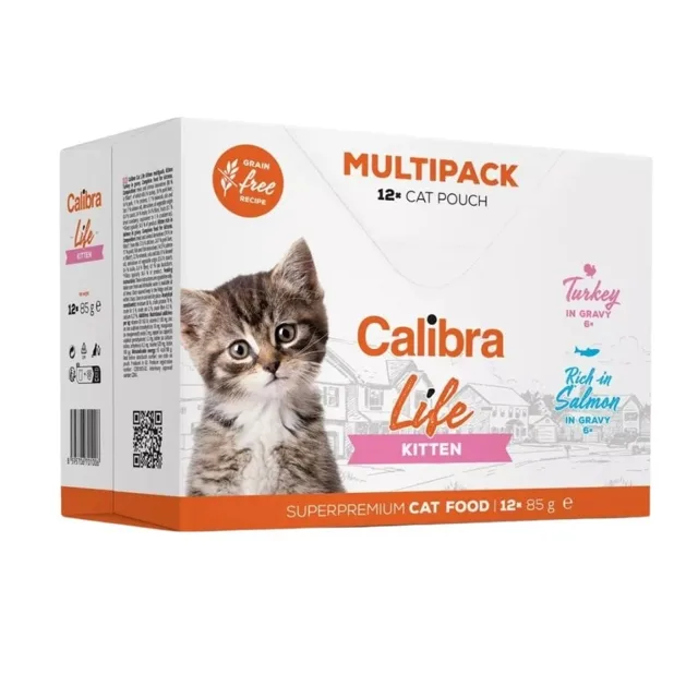 CALIBRA Cat Life Pouch Kitten Multipack in gravy 12x85 g