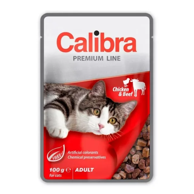 CALIBRA Cat Premium Line Adult Chicken&amp;Beef 100 g