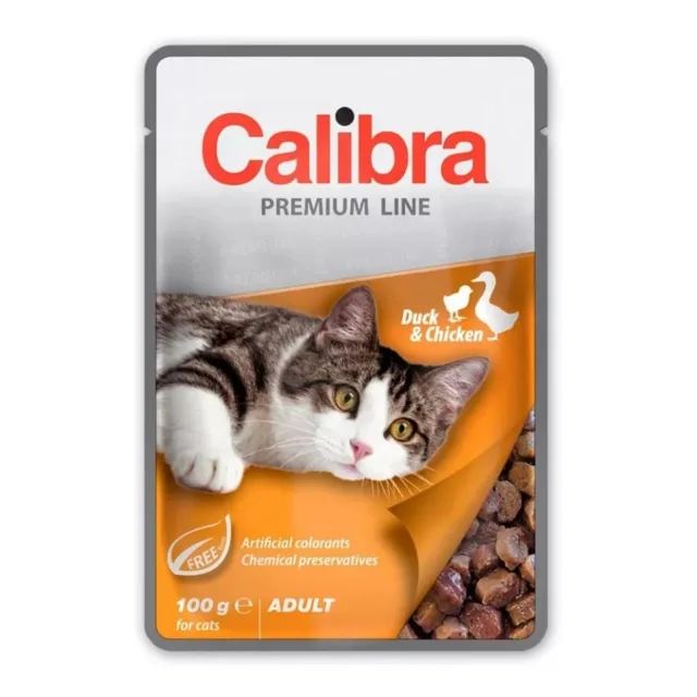 CALIBRA Cat Premium Line Adult Duck&amp;Chicken 100 g