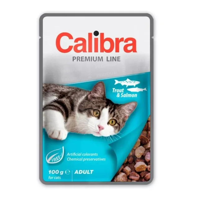 CALIBRA Cat Premium Line Adult Trout&amp;Salmon 100 g