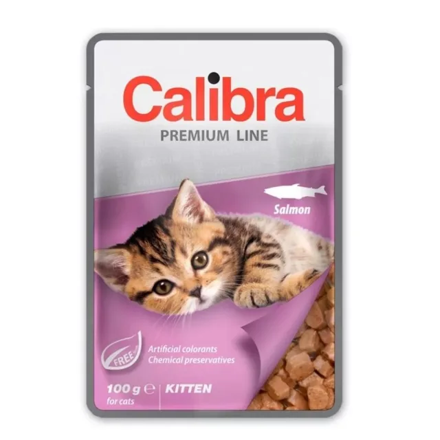 CALIBRA Cat Premium Line Kitten Salmon 100 g