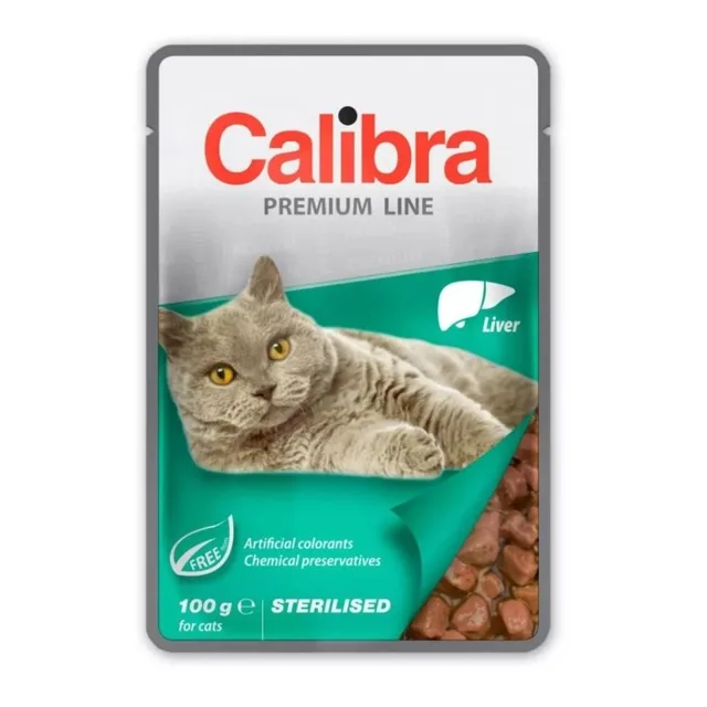 CALIBRA Cat Premium Line Sterilised Liver 100 g