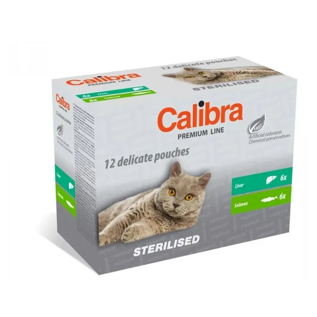CALIBRA Cat Premium Line Sterilised Multipack 12x100 g