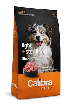 Calibra Dog Expert  Adult Light & Sterilised Beef 2kg
