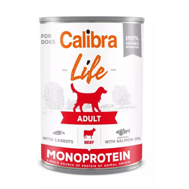 CALIBRA Dog Life Adult Beef with Carrots 400 g
