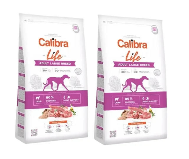 CALIBRA Dog Life Adult Large Breed Lamb 2 x 12 kg