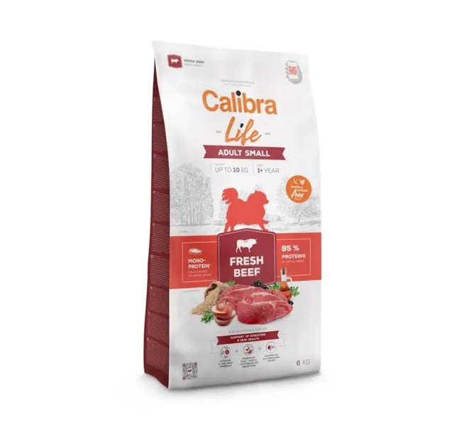 CALIBRA Dog Life Adult Small Fresh Beef 6 kg s hovězím masem pro psy malých plemen