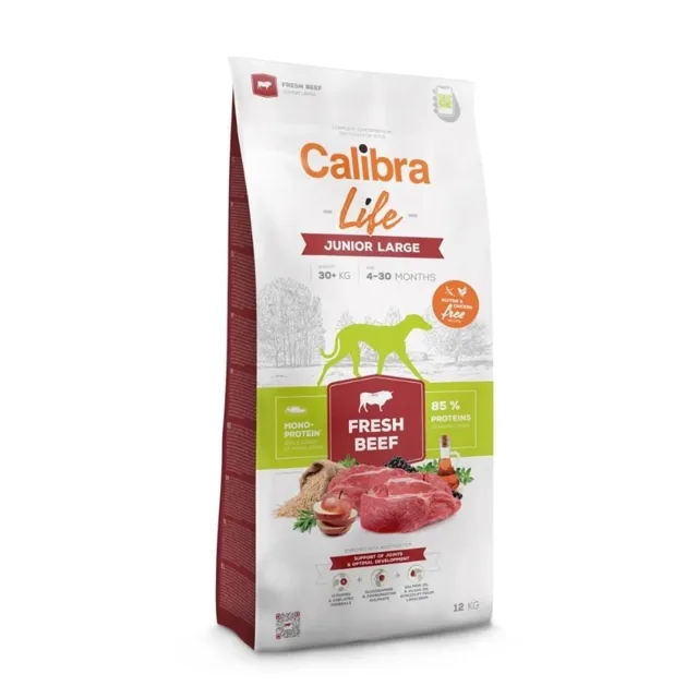 CALIBRA Dog Life Junior Large Fresh Beef 12 kg