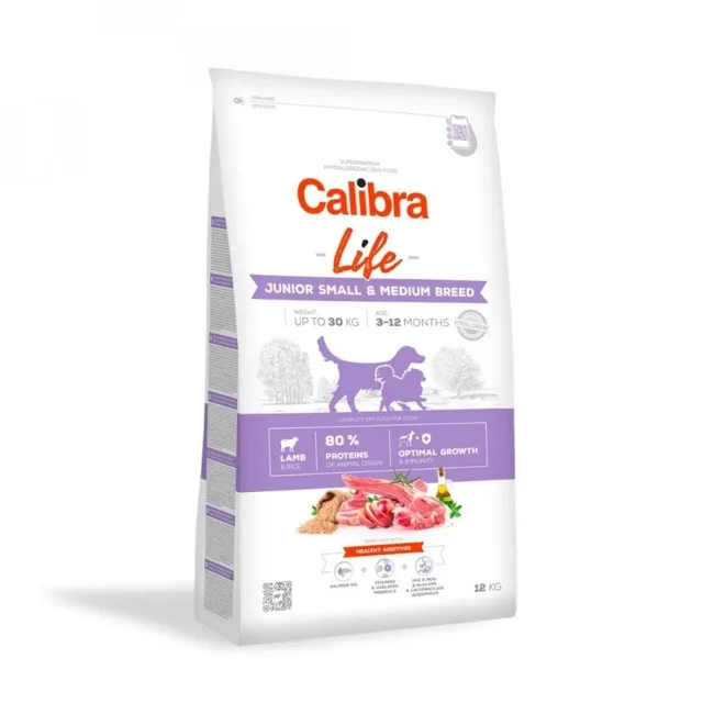 CALIBRA Dog Life Junior Small Medium Breed Lamb 2,5 kg s jehněčím masem pro mladé psy malých a středních plemen