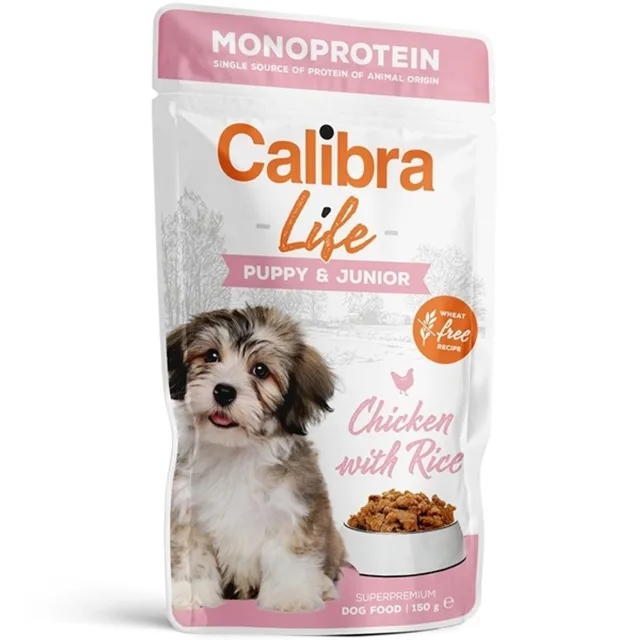 Calibra Dog Life kapsička Puppy & Junior Chicken 150 g | P57400