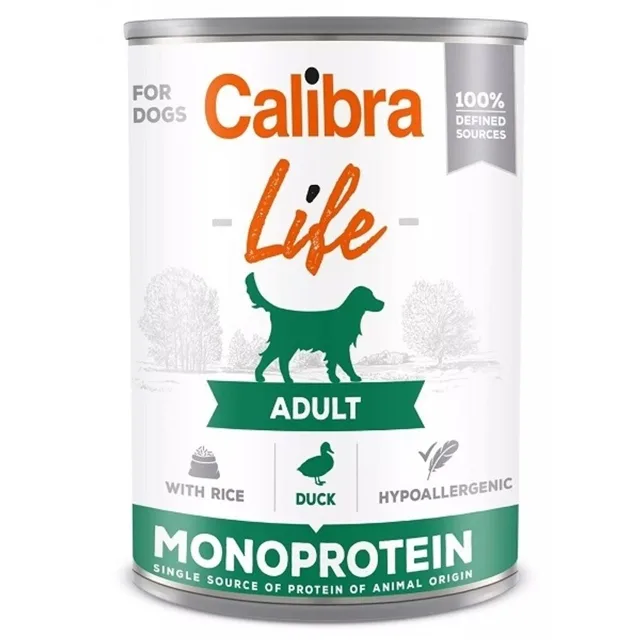 Calibra Dog Life konzerva Adult Duck with Rice 400 g | P58037