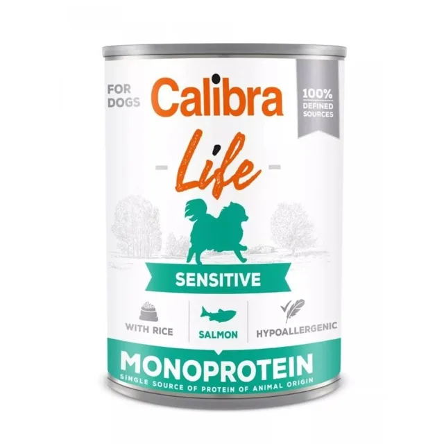CALIBRA Dog Life Sensitive Salmon with Rice 400 g