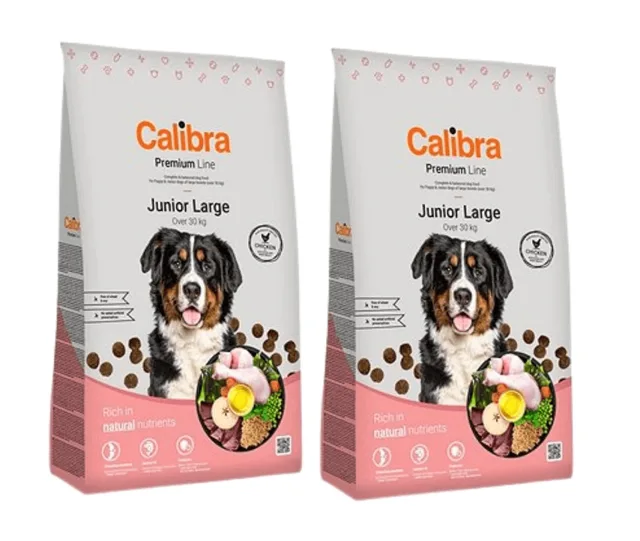 CALIBRA Dog Premium Line Junior Large 2 x 12 kg