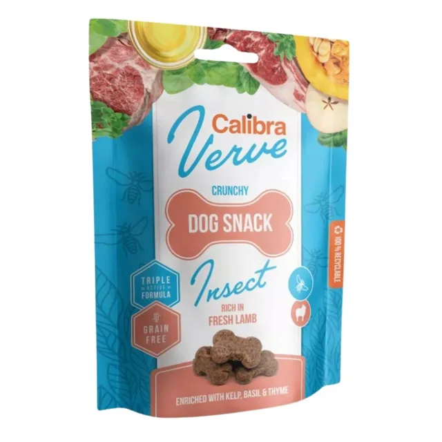 CALIBRA Dog Verve Crunchy Snack Insect&amp;Fresh Lamb 150 g