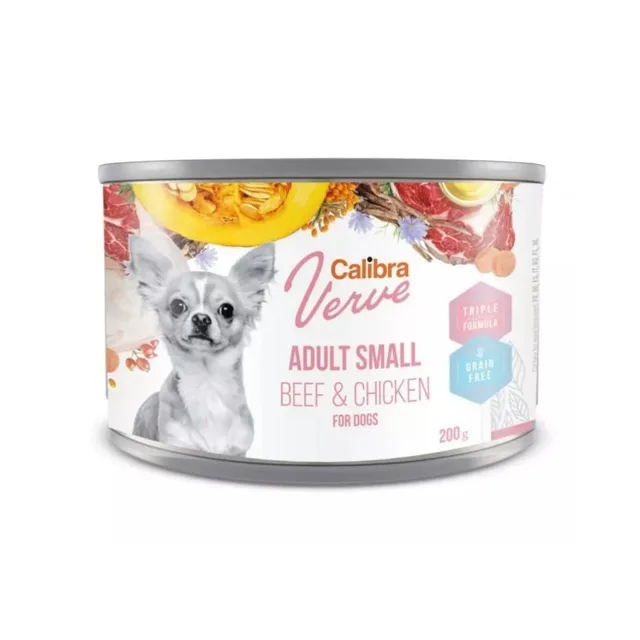 CALIBRA Dog Verve GF Adult Small Beef&amp;Chicken 200 g