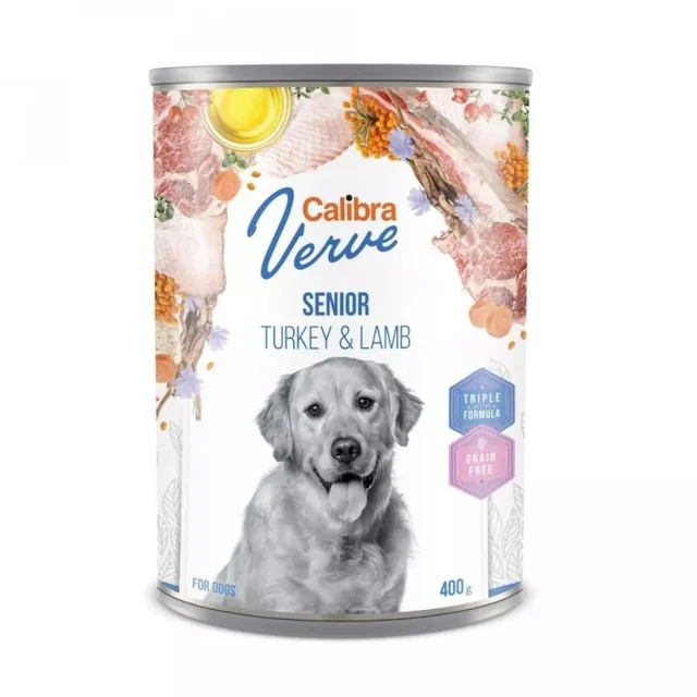 CALIBRA Dog Verve GF Senior Turkey&amp;Lamb 400 g