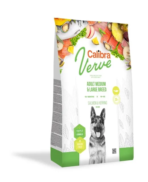 CALIBRA Dog Verve Grain Free Adult M&amp;L Salmon&amp;Herring 12 kg
