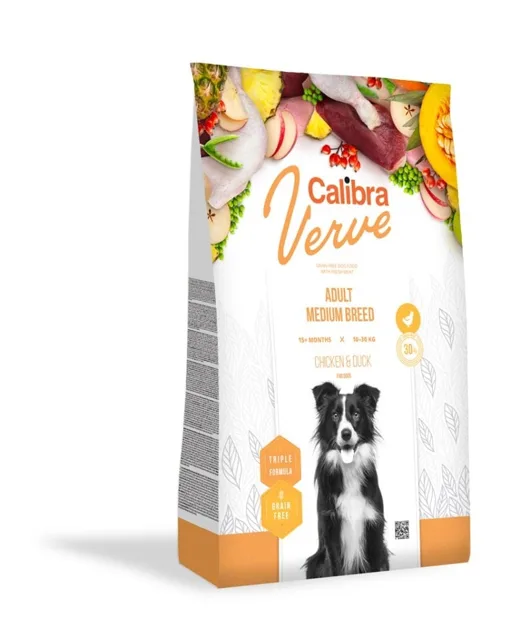 CALIBRA Dog Verve Grain Free Adult Medium Chicken&amp;Duck 12 kg