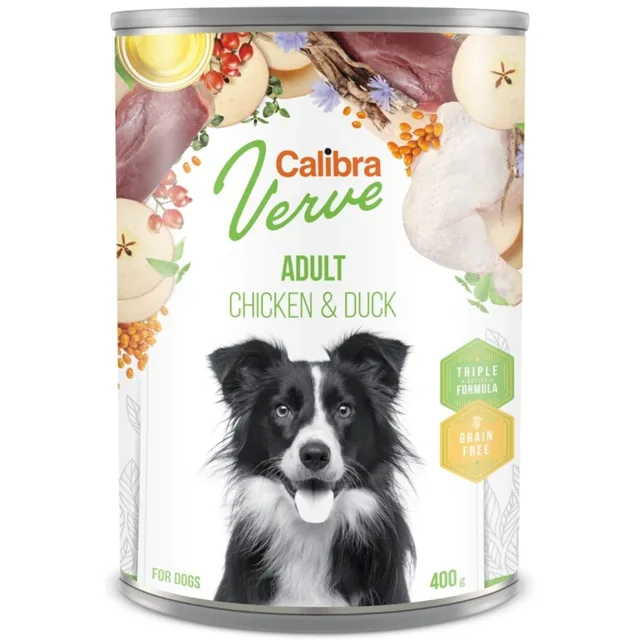 Calibra Dog Verve konzerva GF Adult Chicken & Duck 400 g | P58047
