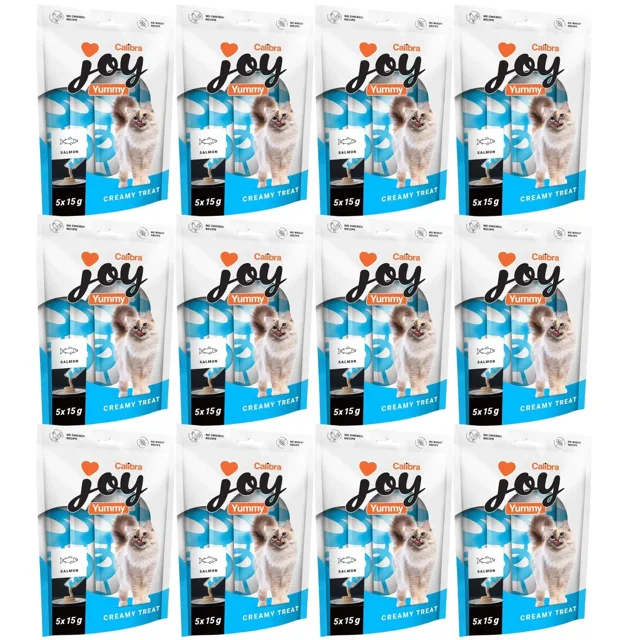 CALIBRA Joy Cat Yummy Salmon Treat 60x15 g s lososem, krémová pasta pro kočky
