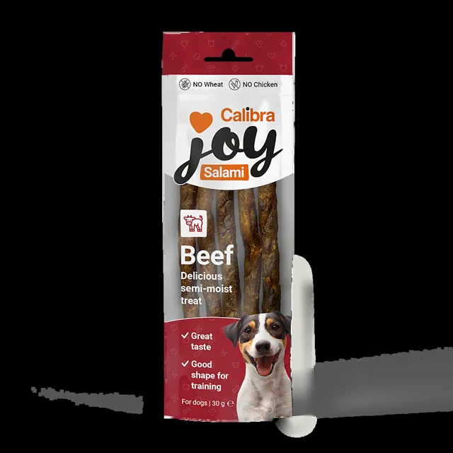 CALIBRA Joy dog salami beef hovězí tyčinky 30 g