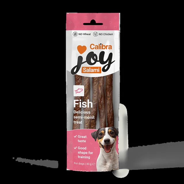 CALIBRA Joy dog salami fish rybí tyčinky 30 g