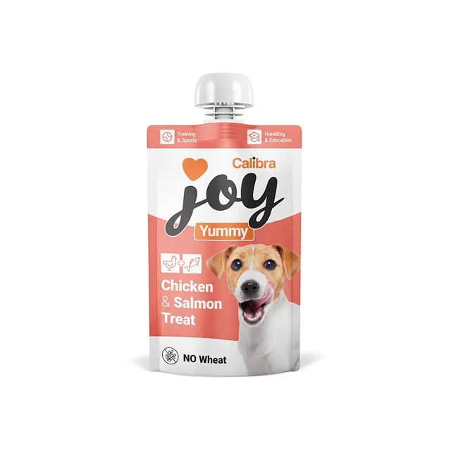 CALIBRA Joy dog yummy chicken & salmon treat pasta pro psy 100 g